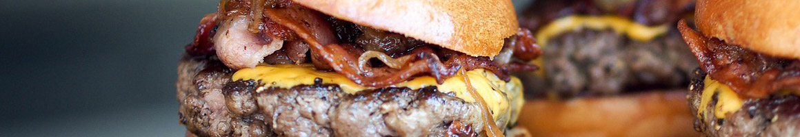 Eating Burger at The Burger Bar by Wegmans restaurant in Rochester, NY.